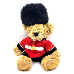 BUCKINGHAM PALACE Royal Guardsman Bear in Beefeater Hat Tan Black Red 11"